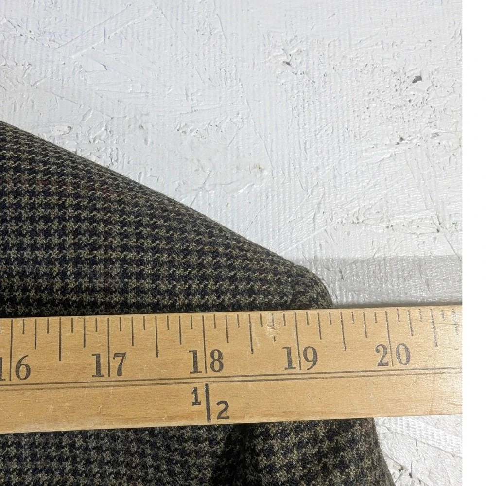 Canali Proposta Wool Houndstooth Blazer Brown‎ L READ